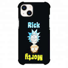 Rick And Morty Phone Case For iPhone Samsung Galaxy Pixel OnePlus Vivo Xiaomi Asus Sony Motorola Nokia - Rick And Morty Ups And Down Art On Black Background