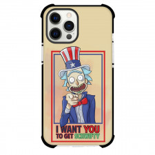 Rick And Morty Phone Case For iPhone Samsung Galaxy Pixel OnePlus Vivo Xiaomi Asus Sony Motorola Nokia - Rick And Morty I Want You To Get Schwifty Illustration Art On Beige Background