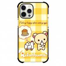 Rilakkuma Korilakkuma Case For iPhone Samsung Galaxy Pixel OnePlus Vivo Xiaomi Asus Sony Motorola Nokia - Korilakkuma Holding an Egg Yellow Pattern