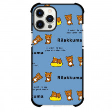 Rilakkuma Case For iPhone Samsung Galaxy Pixel OnePlus Vivo Xiaomi Asus Sony Motorola Nokia - Rilakkuma Partten Art Blue Background