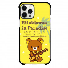 Rilakkuma Case For iPhone Samsung Galaxy Pixel OnePlus Vivo Xiaomi Asus Sony Motorola Nokia - Rilakkuma Playing Ukulele Yellow Background