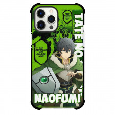 The Rising of the Shield Hero Naofumi Iwatani Phone Case For iPhone Samsung Galaxy Pixel OnePlus Vivo Xiaomi Asus Sony Motorola Nokia - Naofumi Iwatani Green Manga Art Background