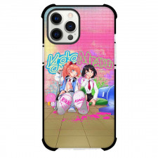 River City Girls Phone Case For iPhone Samsung Galaxy Pixel OnePlus Vivo Xiaomi Asus Sony Motorola Nokia - River City Girls Misako And Kyoko Sitting Cartoon Art Poster