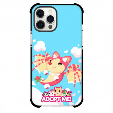 Roblox Adopt Me Strawberry Shortcake Bat Dragon Phone Case For iPhone Samsung Galaxy Pixel OnePlus Vivo Xiaomi Asus Sony Motorola Nokia - Strawberry Shortcake Bat Dragon Cartoon Art On Blue Background