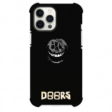 Roblox Doors Rush Phone Case For iPhone Samsung Galaxy Pixel OnePlus Vivo Xiaomi Asus Sony Motorola Nokia - Rush Smiling On Black Background