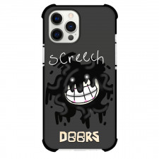Roblox Doors Screech Phone Case For iPhone Samsung Galaxy Pixel OnePlus Vivo Xiaomi Asus Sony Motorola Nokia - Screech Cartoon Art On Grey Background