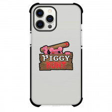Roblox Piggy Phone Case For iPhone Samsung Galaxy Pixel OnePlus Vivo Xiaomi Asus Sony Motorola Nokia - Piggy Hunt Logo Sticker