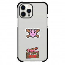 Roblox Piggy Phone Case For iPhone Samsung Galaxy Pixel OnePlus Vivo Xiaomi Asus Sony Motorola Nokia - Piggy Logo Sticker