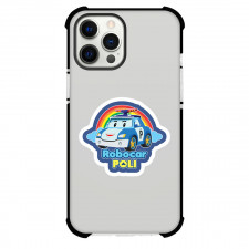Robocar Poli Phone Case For iPhone Samsung Galaxy Pixel OnePlus Vivo Xiaomi Asus Sony Motorola Nokia - Robocar Poli Classic Rainbow Emblem Sticker