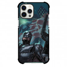 Robocop Phone Case For iPhone Samsung Galaxy Pixel OnePlus Vivo Xiaomi Asus Sony Motorola Nokia - Robocop Stephen King with Flag Background