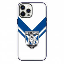 Canterbury Bankstown Bulldogs Rugby League Club Limited Phone Case For iPhone Samsung Galaxy Pixel OnePlus Vivo Xiaomi Asus Sony Motorola Nokia - Logo White And Blue Background
