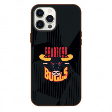 Bradford Bulls Rugby League Football Club Phone Case For iPhone Samsung Galaxy Pixel OnePlus Vivo Xiaomi Asus Sony Motorola Nokia - Logo Gray Abstract Background