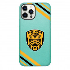Castleford Tigers Rugby League Football Club Phone Case For iPhone Samsung Galaxy Pixel OnePlus Vivo Xiaomi Asus Sony Motorola Nokia - Large Logo With Stripe