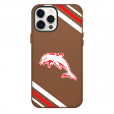 Dolphins Rugby NRL Phone Case For iPhone Samsung Galaxy Pixel OnePlus Vivo Xiaomi Asus Sony Motorola Nokia - Large Logo With Stripe