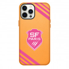 Stade Francais Paris Phone Case For iPhone Samsung Galaxy Pixel OnePlus Vivo Xiaomi Asus Sony Motorola Nokia - Large Logo With Stripe