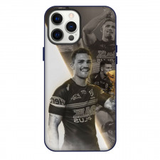 Nathan Cleary Phone Case For iPhone Samsung Galaxy Pixel OnePlus Vivo Xiaomi Asus Sony Motorola Nokia - Smiling Gray Portrait Poster