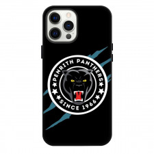 Penrith Panthers Rugby League Football Club Phone Case For iPhone Samsung Galaxy Pixel OnePlus Vivo Xiaomi Asus Sony Motorola Nokia - Logo Scratch Black Background