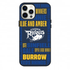 Leeds Rhinos Rugby League Football Club Phone Case For iPhone Samsung Galaxy Pixel OnePlus Vivo Xiaomi Asus Sony Motorola Nokia - Logo Wordmark Poster