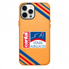 Stade Aurillacois Cantal Auvergne Phone Case For iPhone Samsung Galaxy Pixel OnePlus Vivo Xiaomi Asus Sony Motorola Nokia - Large Logo With Stripe
