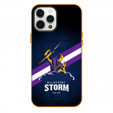 Melbourne Storm Rugby League Club Phone Case For iPhone Samsung Galaxy Pixel OnePlus Vivo Xiaomi Asus Sony Motorola Nokia - Logo Blue Purple Stripe Poster