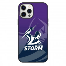 Melbourne Storm Rugby League Club Phone Case For iPhone Samsung Galaxy Pixel OnePlus Vivo Xiaomi Asus Sony Motorola Nokia - Logo Overlay Gradient Background