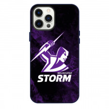 Melbourne Storm Rugby League Club Phone Case For iPhone Samsung Galaxy Pixel OnePlus Vivo Xiaomi Asus Sony Motorola Nokia - Logo Purple Abstract Background