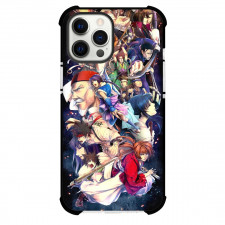 Rurouni Kenshin Phone Case For iPhone Samsung Galaxy Pixel OnePlus Vivo Xiaomi Asus Sony Motorola Nokia - Characters in Flames Above