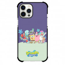 SpongeBob Phone Case For iPhone Samsung Galaxy Pixel OnePlus Vivo Xiaomi Asus Sony Motorola Nokia - SpongeBob SquarePants Character Standing On Blue Background