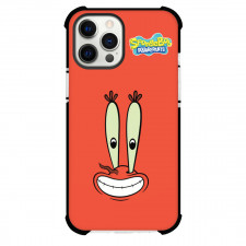 SpongeBob Mr Krabs Phone Case For iPhone Samsung Galaxy Pixel OnePlus Vivo Xiaomi Asus Sony Motorola Nokia - Mr Krabs Big Face On Red Background