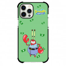 SpongeBob Mr Krabs Phone Case For iPhone Samsung Galaxy Pixel OnePlus Vivo Xiaomi Asus Sony Motorola Nokia - Mr Krabs Standing On Green Background