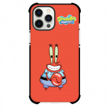 SpongeBob Mr Krabs Phone Case For iPhone Samsung Galaxy Pixel OnePlus Vivo Xiaomi Asus Sony Motorola Nokia - Mr Krabs Standing On Red Background
