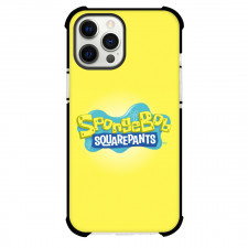 SpongeBob Phone Case For iPhone Samsung Galaxy Pixel OnePlus Vivo Xiaomi Asus Sony Motorola Nokia - SpongeBob Logo On Yellow Background
