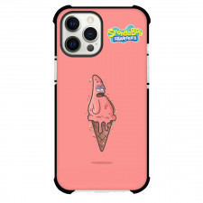 SpongeBob Patrick Star Phone Case For iPhone Samsung Galaxy Pixel OnePlus Vivo Xiaomi Asus Sony Motorola Nokia - Patrick Star Ice Cream Pink Background