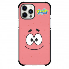 SpongeBob Patrick Star Phone Case For iPhone Samsung Galaxy Pixel OnePlus Vivo Xiaomi Asus Sony Motorola Nokia - Patrick Star Smile Emoji On Pink Background