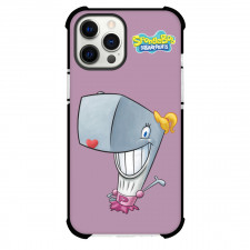 SpongeBob Pearl Krabs Phone Case For iPhone Samsung Galaxy Pixel OnePlus Vivo Xiaomi Asus Sony Motorola Nokia - Pearl Krabs Smiling On Purple Background