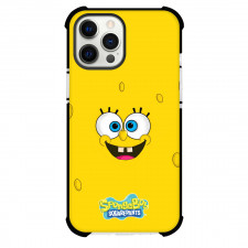 SpongeBob Phone Case For iPhone Samsung Galaxy Pixel OnePlus Vivo Xiaomi Asus Sony Motorola Nokia - SpongeBob Smiling Emoji On Yellow Background
