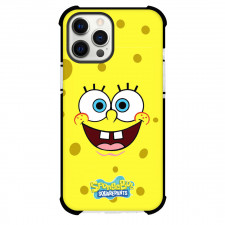 SpongeBob Phone Case For iPhone Samsung Galaxy Pixel OnePlus Vivo Xiaomi Asus Sony Motorola Nokia - SpongeBob Smiling On Yellow Background