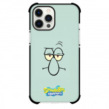 SpongeBob Squidward Phone Case For iPhone Samsung Galaxy Pixel OnePlus Vivo Xiaomi Asus Sony Motorola Nokia - Squidward Big Face On Green Background