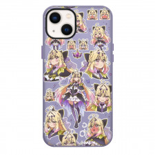 Star Detective Precure Moria Luluka Phone Case For iPhone Samsung Galaxy Pixel OnePlus Vivo Xiaomi Asus Sony Motorola Nokia - Moria Luluka Portrait Collage Mania Sticker