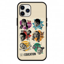 Sex Education Phone Case For iPhone Samsung Galaxy Pixel OnePlus Vivo Xiaomi Asus Sony Motorola Nokia - Sex Education Character Face And Quotes On Beige Background