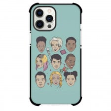 Sex Education Phone Case For iPhone Samsung Galaxy Pixel OnePlus Vivo Xiaomi Asus Sony Motorola Nokia - Sex Education Character Avatar On Cyan Background
