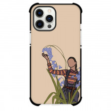 Sex Education Ola Phone Case For iPhone Samsung Galaxy Pixel OnePlus Vivo Xiaomi Asus Sony Motorola Nokia - Ola Touching Flower Minimalist Art On Beige Background