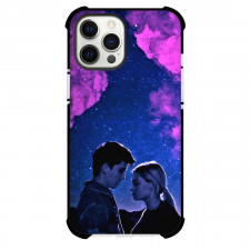 Sex Education Phone Case For iPhone Samsung Galaxy Pixel OnePlus Vivo Xiaomi Asus Sony Motorola Nokia - Sex Education Otis And Maeve Standing Closeup On Starry Night Background