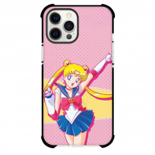 Sailor Moon Phone Case For iPhone Samsung Galaxy Pixel OnePlus Vivo Xiaomi Asus Sony Motorola Nokia - Sailor Moon Cute Yellow Hairs with Dotted Background