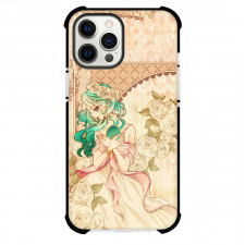 Sailor Moon Neptune Phone Case For iPhone Samsung Galaxy Pixel OnePlus Vivo Xiaomi Asus Sony Motorola Nokia - Sailor Neptune Cute Drawing with Flowers Border Print