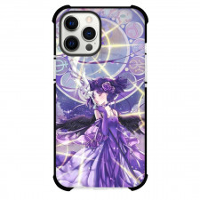 Sailor Saturn Phone Case For iPhone Samsung Galaxy Pixel OnePlus Vivo Xiaomi Asus Sony Motorola Nokia - Saturn All Around Purple & Flowers Include Dress Art