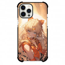 Sailor Moon Venus Phone Case For iPhone Samsung Galaxy Pixel OnePlus Vivo Xiaomi Asus Sony Motorola Nokia - Venus Golden Long Hairs on Light Reflect Background