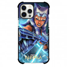 Star Wars Ahsoka Phone Case For iPhone Samsung Galaxy Pixel OnePlus Vivo Xiaomi Asus Sony Motorola Nokia - Ahsoka Tano Attack Mode Side Portrait Comic Art