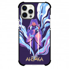 Star Wars Ahsoka Phone Case For iPhone Samsung Galaxy Pixel OnePlus Vivo Xiaomi Asus Sony Motorola Nokia - Ahsoka Tano Attack Mode Pop Art On Purple Background