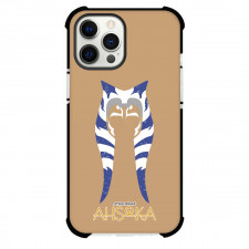 Star Wars Ahsoka Phone Case For iPhone Samsung Galaxy Pixel OnePlus Vivo Xiaomi Asus Sony Motorola Nokia - Ahsoka Tano Avatar Minimalist On Beige Background